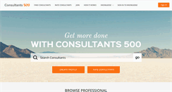 Desktop Screenshot of consultants500.com